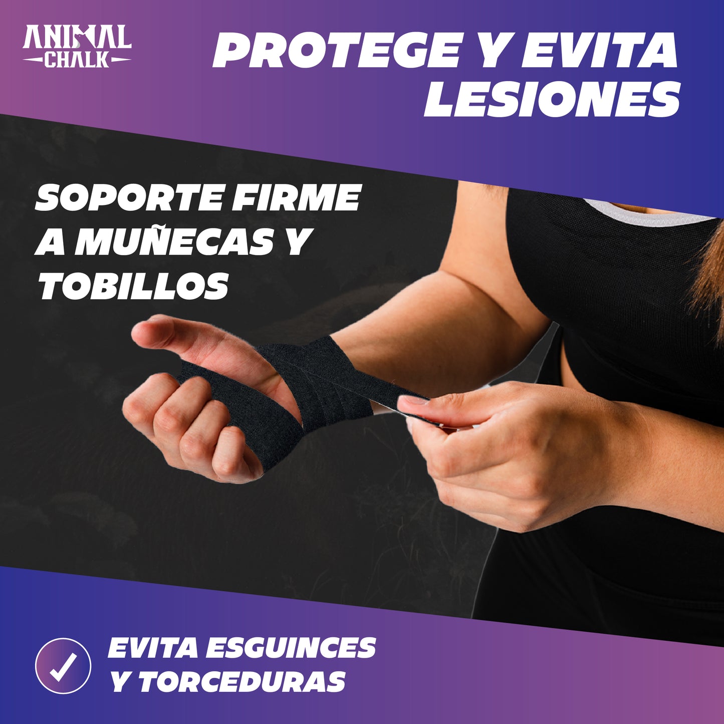 Venda Cohesiva Deportiva 3 rollos X 4,5m