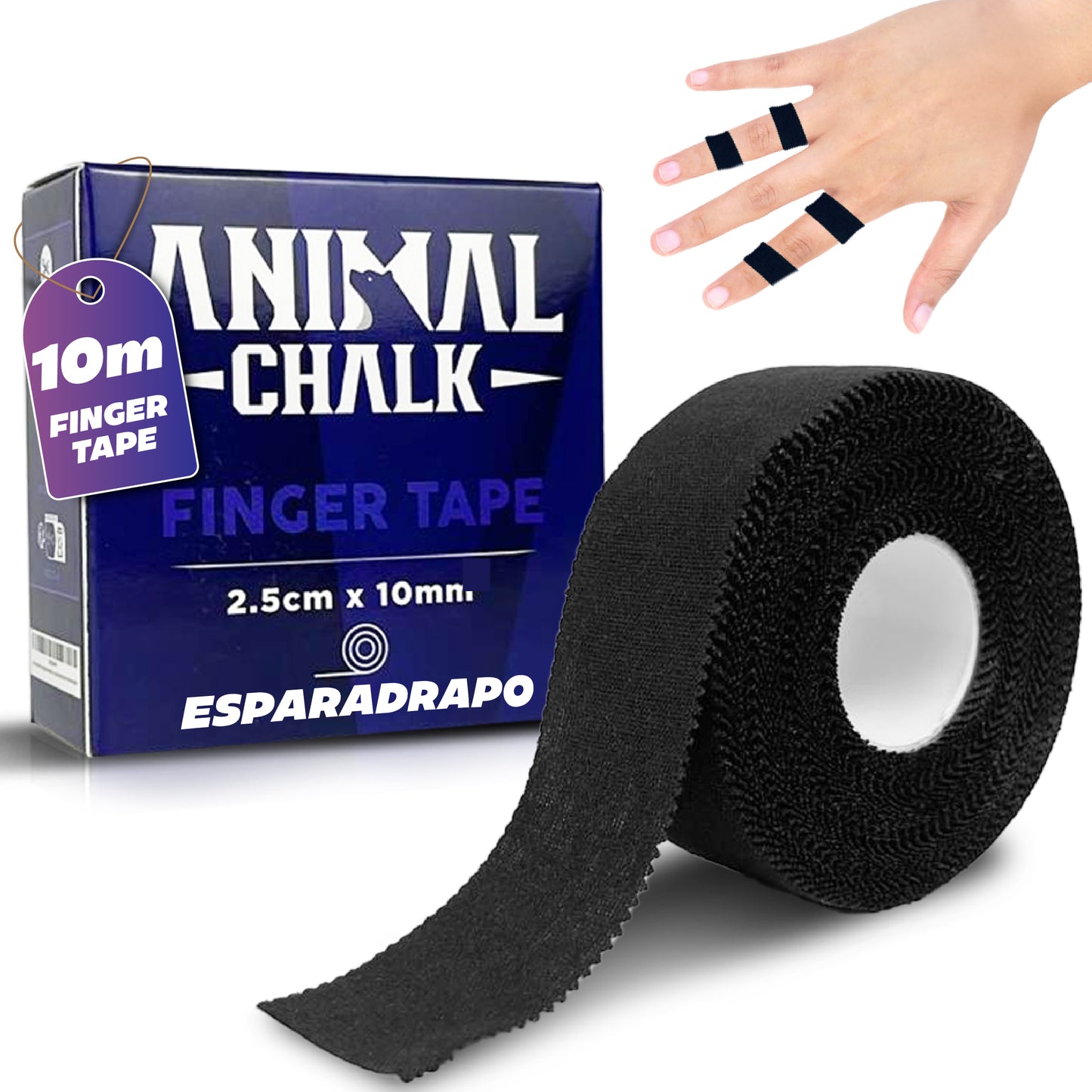 Esparadrapo para dedos (Finger tape) 10m x 2.5cm